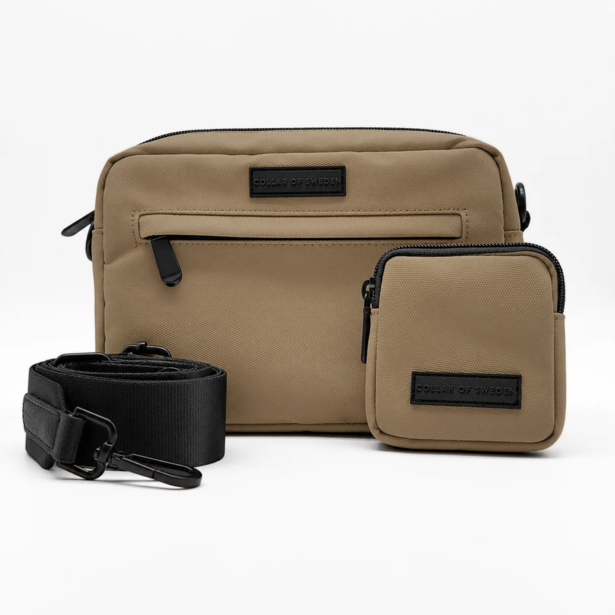 Grüne wasserabweisende Crossbody-Gassitasche für Hunde 