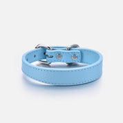 Baby Blue Hundehalsband Dünn