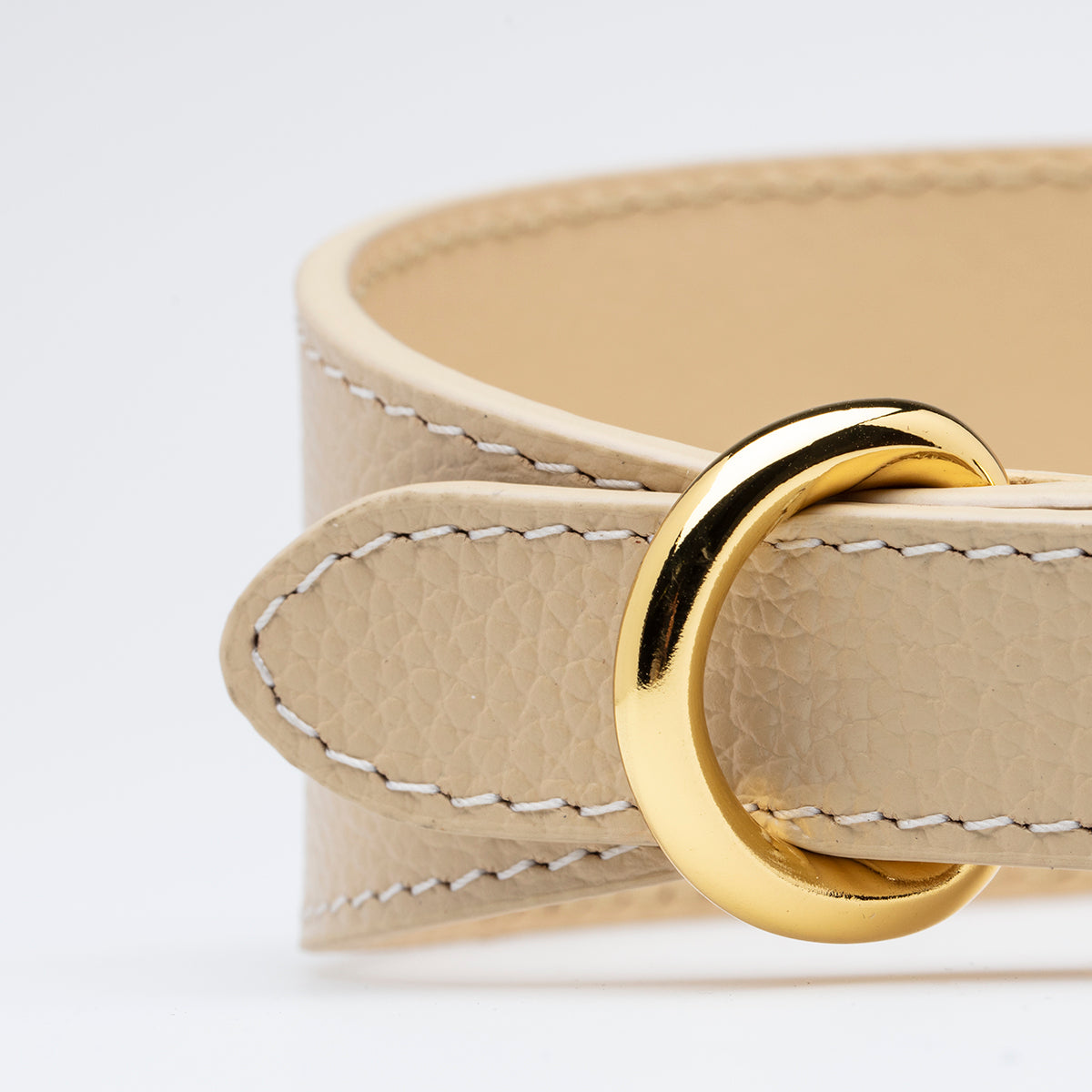 Beiges Hundehalsband Breit