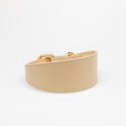 Beiges Hundehalsband Breit
