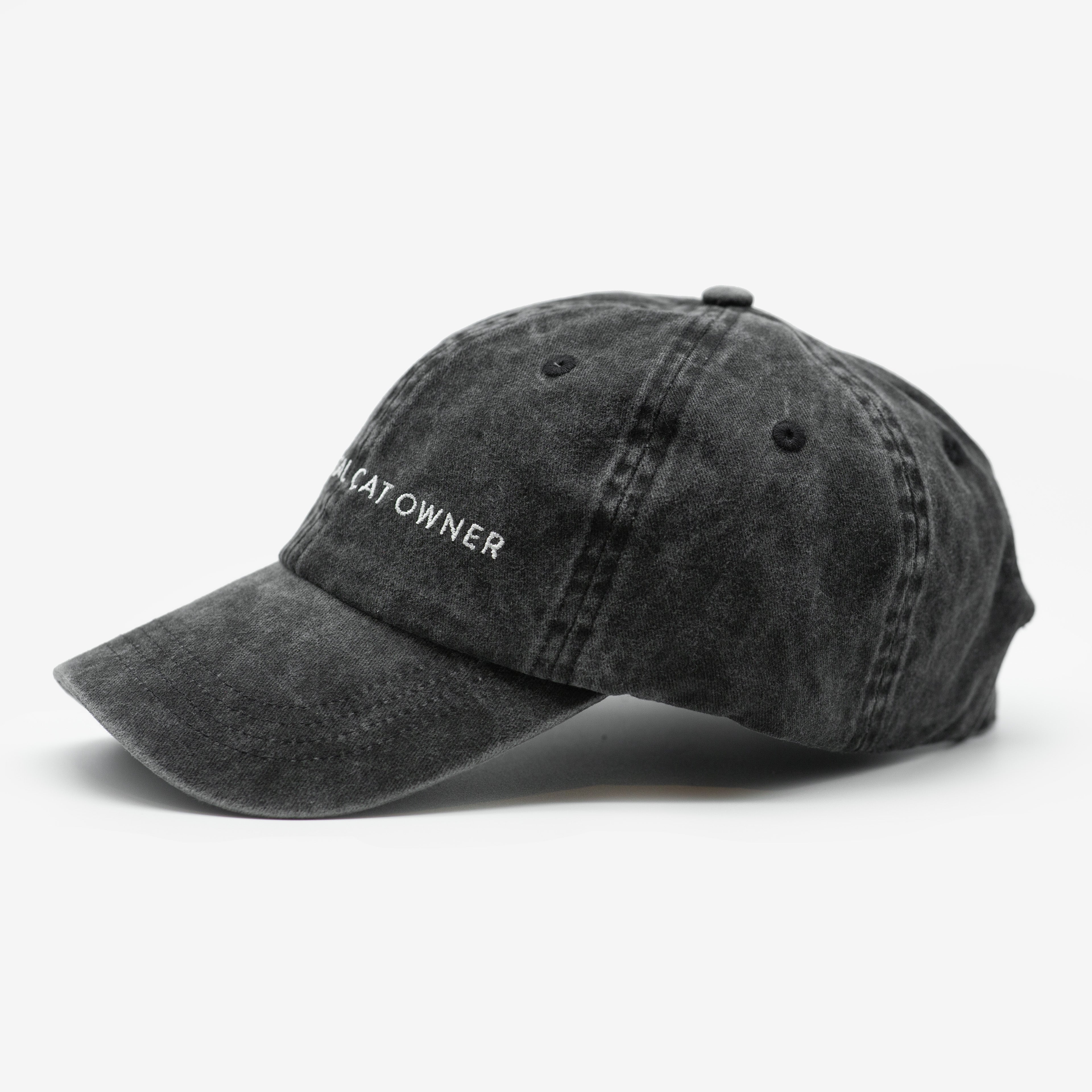 Schwarze Denim Cap - Anti-Social Cat Owner