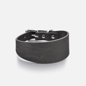 Schwarzes Denim Hundehalsband Breit