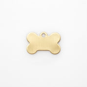 Graviertes Hundemarke - Messing Knochen