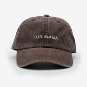 Braune Denim Cap - Fur Mama