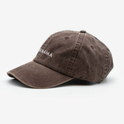 Braune Denim Cap - Fur Mama