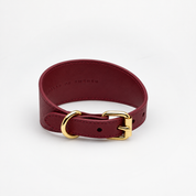 Burgunderrotes Hundehalsband Breit