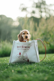 Premium Tote Bag - Dogs & Wine Make Everything Fine