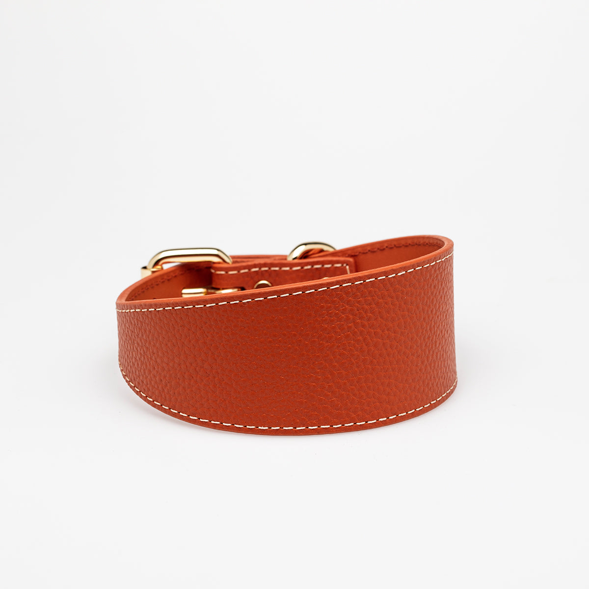 Cognac Hundehalsband Breit