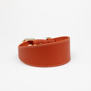 Cognac Hundehalsband Breit