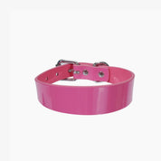 Glossy Pink Hundehalsband Dünn