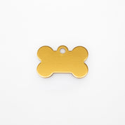 Graviertes Hundemarke - Goldener Knochen