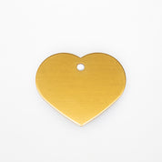 Graviertes Hundemarke - Goldherz