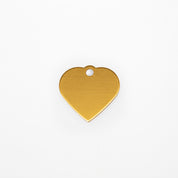 Graviertes Hundemarke - Goldherz