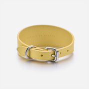 Pastellgelbes Hundehalsband Breit
