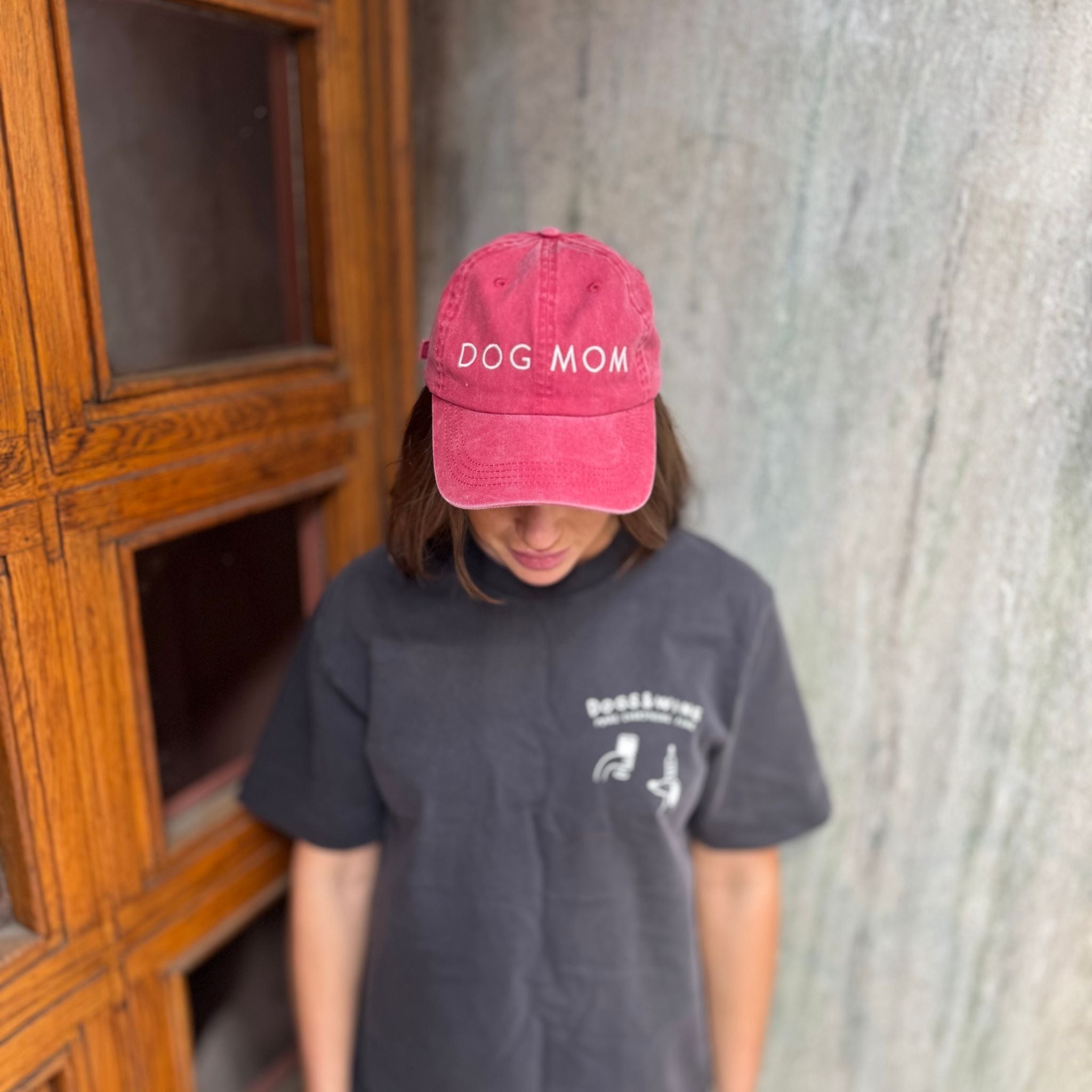 red-denim-cap-dog-mom-front.jpg