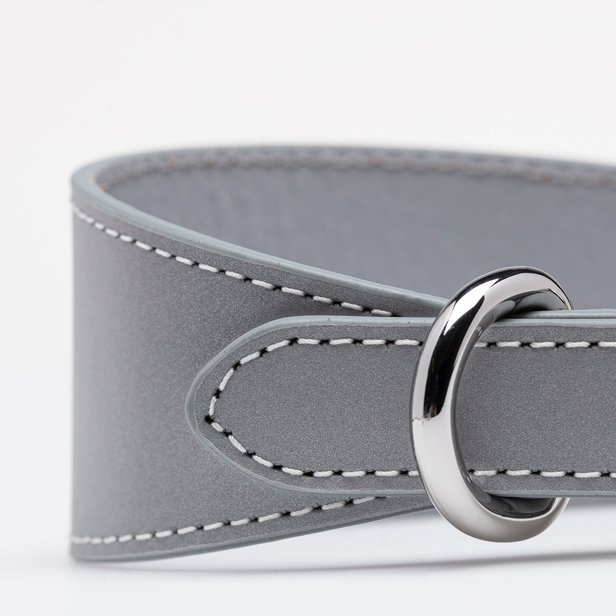 Reflektierendes Silber Hundehalsband Breit