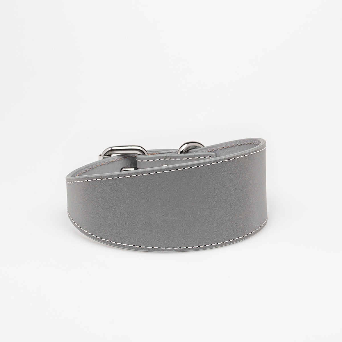 Reflektierendes Silber Hundehalsband Breit