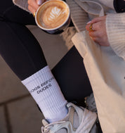 Weiße Röhrensocken - Dogs Before Dudes